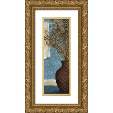 Bath Vessels Gold Ornate Wood Framed Art Print with Double Matting by OnRei