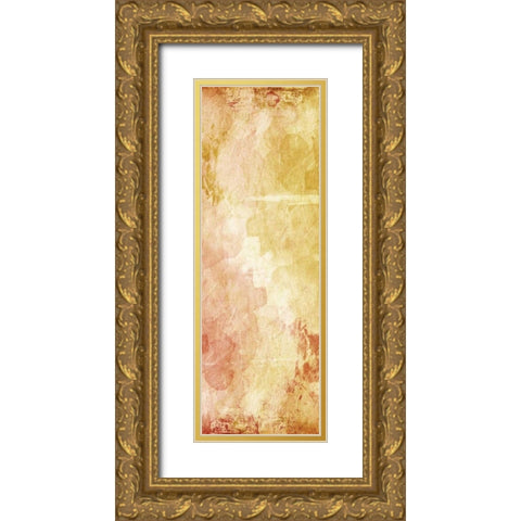 Harmonious Warmth Gold Ornate Wood Framed Art Print with Double Matting by OnRei