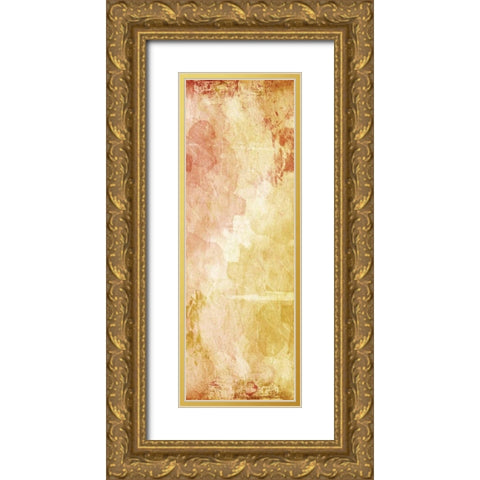 Harmonious Warmth Two Gold Ornate Wood Framed Art Print with Double Matting by OnRei