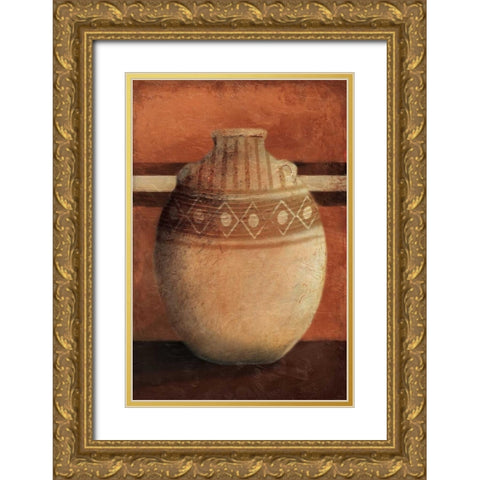 Vessel 2 Gold Ornate Wood Framed Art Print with Double Matting by OnRei