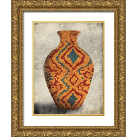 Sun Vessel Mate Gold Ornate Wood Framed Art Print with Double Matting by OnRei