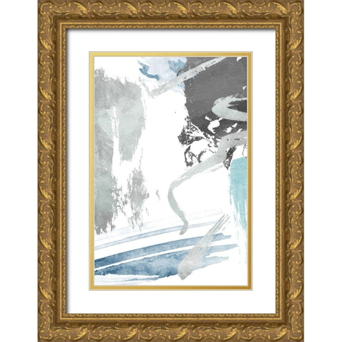 Rainy Dream Gold Ornate Wood Framed Art Print with Double Matting by On Rei