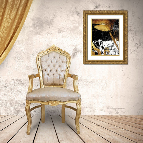 Focus Gold Ornate Wood Framed Art Print with Double Matting by OnRei