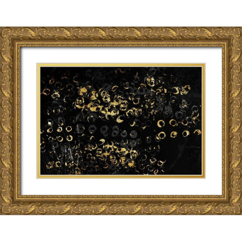 Circular Traffic Gold Ornate Wood Framed Art Print with Double Matting by OnRei