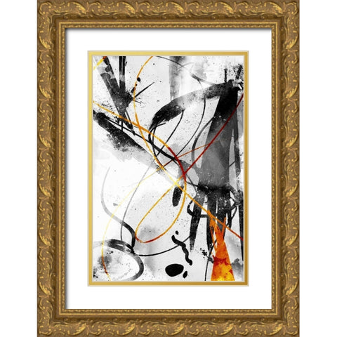 Get It All Out Gold Ornate Wood Framed Art Print with Double Matting by OnRei