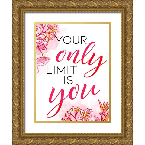 Only You Gold Ornate Wood Framed Art Print with Double Matting by OnRei