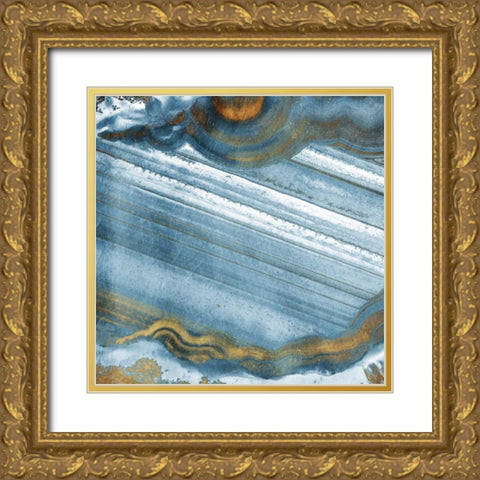 Sunshine And Clouds Gold Ornate Wood Framed Art Print with Double Matting by OnRei