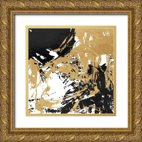 Not Contained Gold Ornate Wood Framed Art Print with Double Matting by OnRei