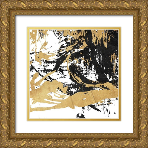 Free Form Gold Ornate Wood Framed Art Print with Double Matting by OnRei