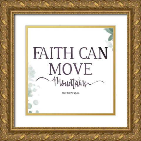 Mountains Gold Ornate Wood Framed Art Print with Double Matting by Villa, Milli