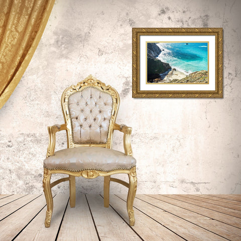 Bay Side 2-1 Gold Ornate Wood Framed Art Print with Double Matting by Orlando