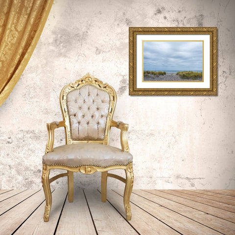 Ocean Entrance Gold Ornate Wood Framed Art Print with Double Matting by Orlando