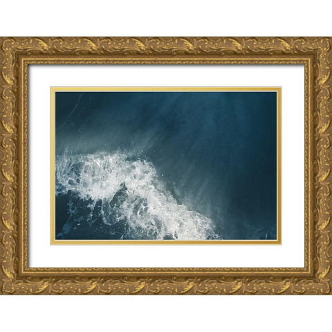 Extra Sea Foam Gold Ornate Wood Framed Art Print with Double Matting by Orlando