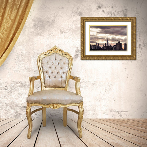 Mecca 3 Gold Ornate Wood Framed Art Print with Double Matting by Orlando