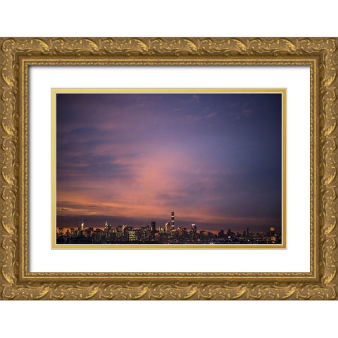 Hello There Gold Ornate Wood Framed Art Print with Double Matting by Orlando
