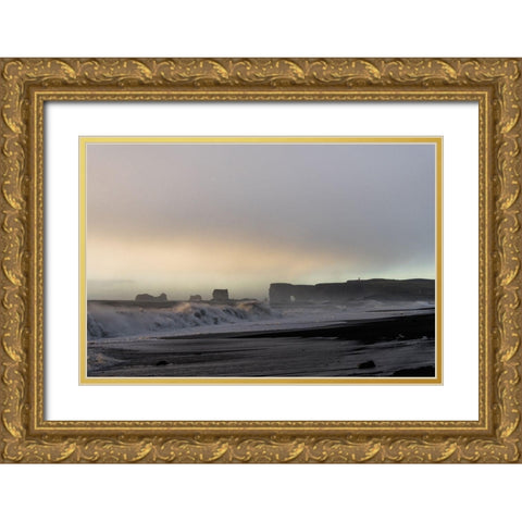 Sufers Paradise Gold Ornate Wood Framed Art Print with Double Matting by Orlando