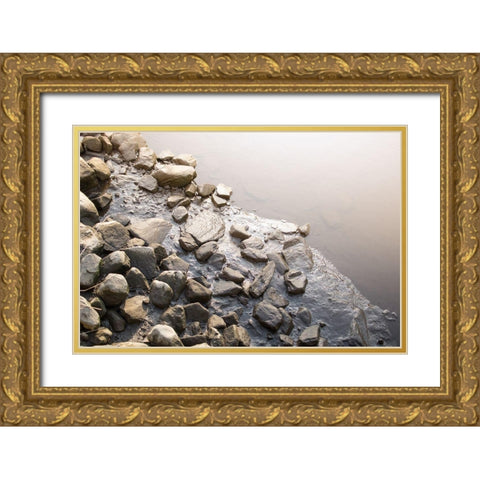 Stoney Hill Gold Ornate Wood Framed Art Print with Double Matting by Orlando