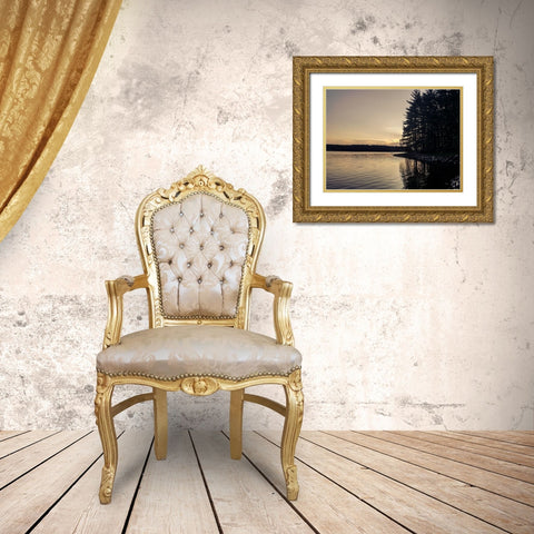 Evening Solitude I Gold Ornate Wood Framed Art Print with Double Matting by Orlando