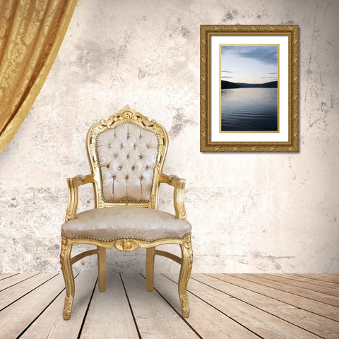 Lake Ripples Gold Ornate Wood Framed Art Print with Double Matting by Orlando