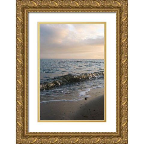Beach Day Gold Ornate Wood Framed Art Print with Double Matting by Orlando
