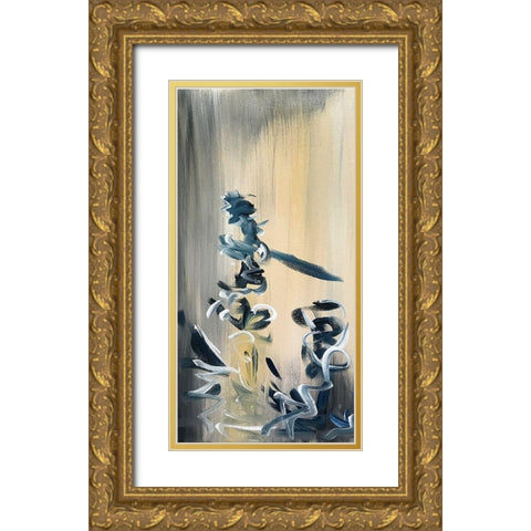 Movement Twist 1 Gold Ornate Wood Framed Art Print with Double Matting by Pearson, Debbie