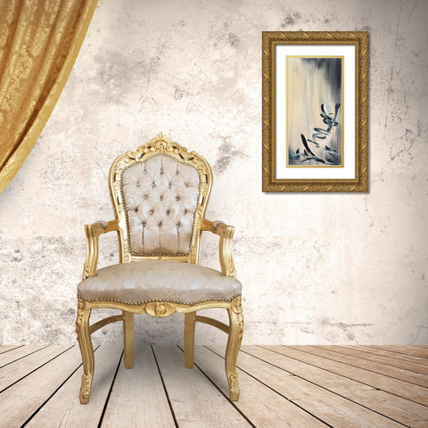 Movement Twist 2 Gold Ornate Wood Framed Art Print with Double Matting by Pearson, Debbie