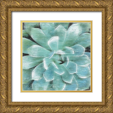 Succulent Memory 1 Gold Ornate Wood Framed Art Print with Double Matting by Pearson, Debbie