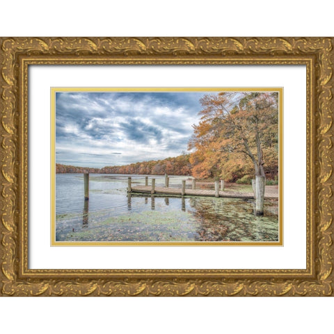 Blydenburg Park 2 Gold Ornate Wood Framed Art Print with Double Matting by DeLuca, Pat