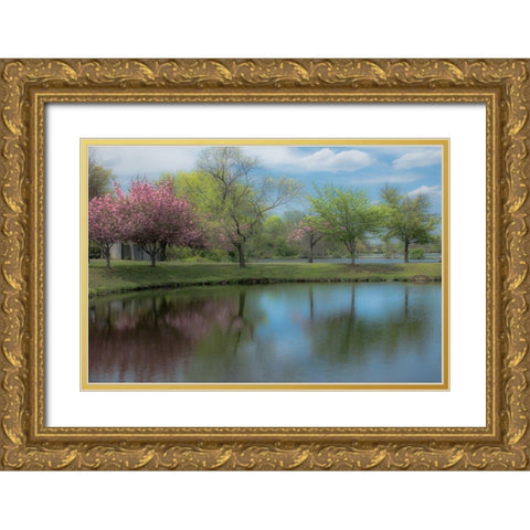 Infinite Future 2 Gold Ornate Wood Framed Art Print with Double Matting by DeLuca, Pat