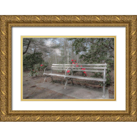 Familiar Romance Gold Ornate Wood Framed Art Print with Double Matting by DeLuca, Pat