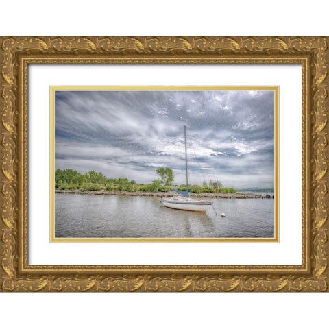 Bannerman Island Gold Ornate Wood Framed Art Print with Double Matting by DeLuca, Pat