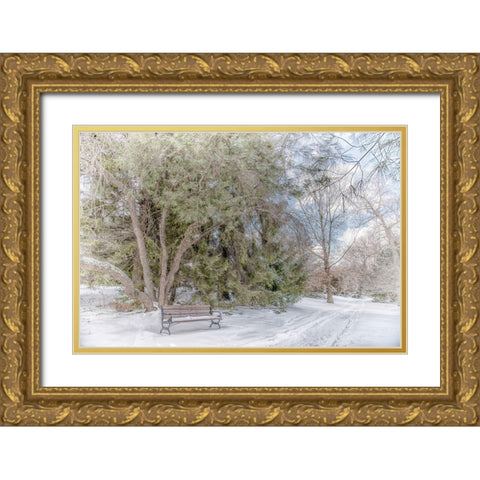 Arboretum 2 Gold Ornate Wood Framed Art Print with Double Matting by DeLuca, Pat