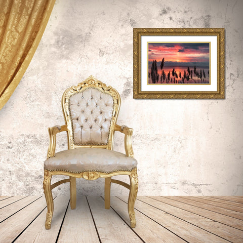 Aspiring Priority Gold Ornate Wood Framed Art Print with Double Matting by DeLuca, Pat