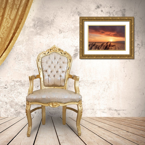 Living Belief Gold Ornate Wood Framed Art Print with Double Matting by DeLuca, Pat