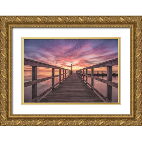 Attractive Service 1 Gold Ornate Wood Framed Art Print with Double Matting by DeLuca, Pat