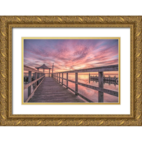 Attractive Service 2 Gold Ornate Wood Framed Art Print with Double Matting by DeLuca, Pat