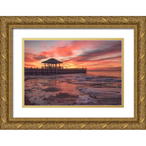 Nonchalant Sign Gold Ornate Wood Framed Art Print with Double Matting by DeLuca, Pat