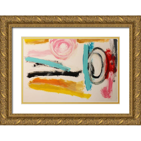 Disection Gold Ornate Wood Framed Art Print with Double Matting by Spina, Phyllis