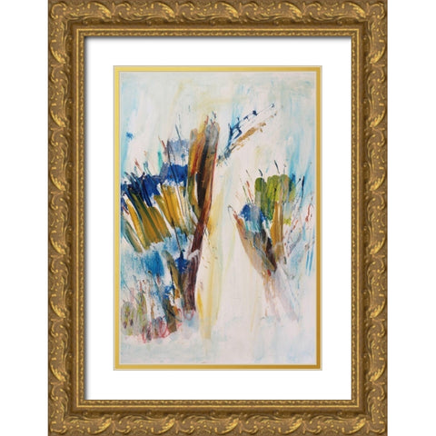 False Insight 1 Gold Ornate Wood Framed Art Print with Double Matting by Spina, Phyllis