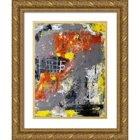 Meditative Ideas 1 Gold Ornate Wood Framed Art Print with Double Matting by Spina, Phyllis
