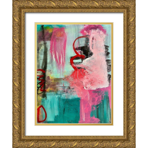 Modest Transformation Gold Ornate Wood Framed Art Print with Double Matting by Spina, Phyllis