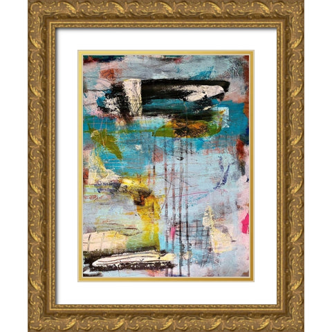 Intuitive Purity Gold Ornate Wood Framed Art Print with Double Matting by Spina, Phyllis