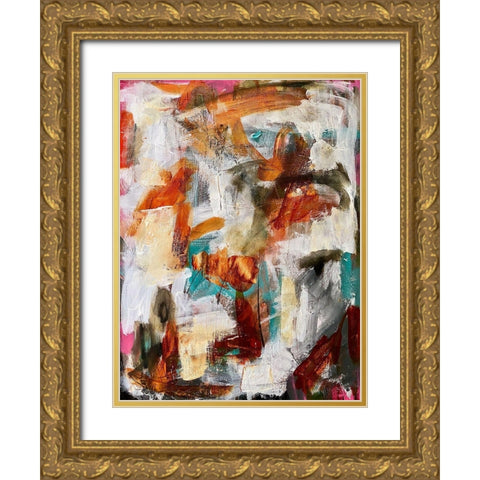 Trapped Maelstrom Gold Ornate Wood Framed Art Print with Double Matting by Spina, Phyllis