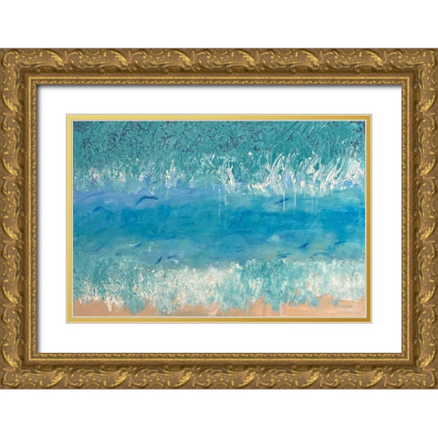 Innocent Perception Gold Ornate Wood Framed Art Print with Double Matting by Spina, Phyllis