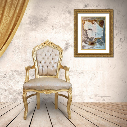 Suspicious Apparition Gold Ornate Wood Framed Art Print with Double Matting by Spina, Phyllis