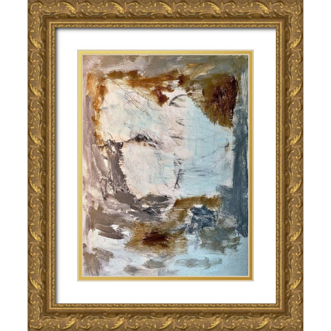 Suspicious Apparition Gold Ornate Wood Framed Art Print with Double Matting by Spina, Phyllis
