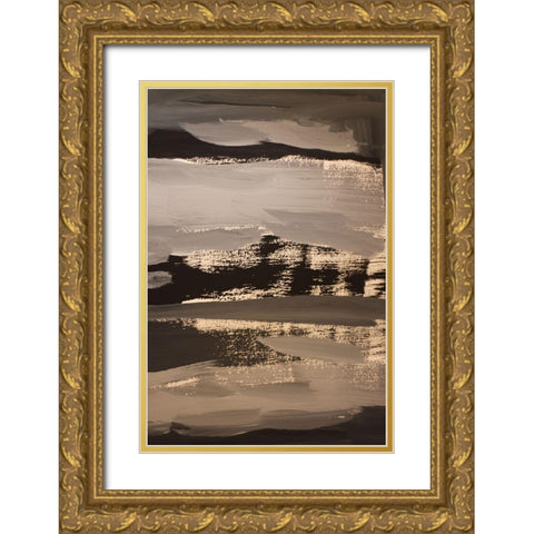 Silent Edge Gold Ornate Wood Framed Art Print with Double Matting by Spina, Phyllis