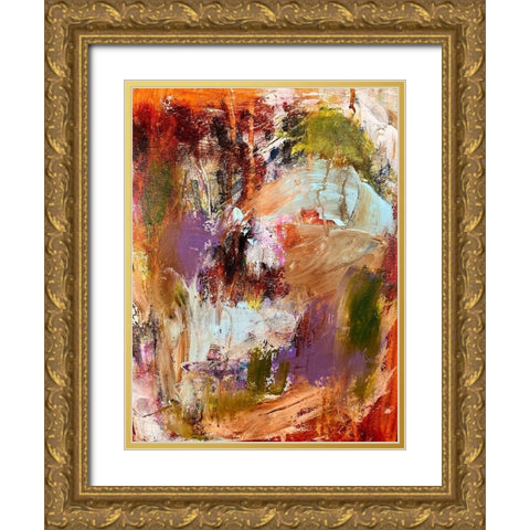 Mystery Box Gold Ornate Wood Framed Art Print with Double Matting by Spina, Phyllis