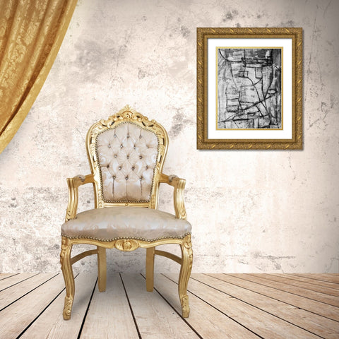 Dark Fantasy Gold Ornate Wood Framed Art Print with Double Matting by Spina, Phyllis