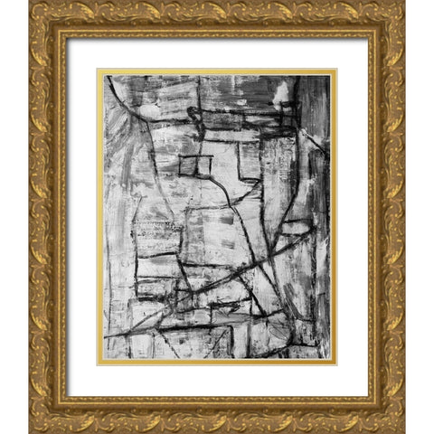 Dark Fantasy Gold Ornate Wood Framed Art Print with Double Matting by Spina, Phyllis